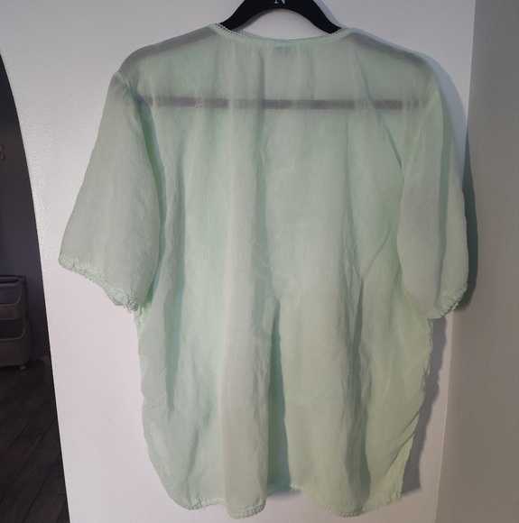 Mint Green Women's Top Size 3X #337 - Picture 2 of 2